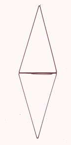 Diamond Wall Planter with Eye Design and Hanging Feature, top view - House Of Avana