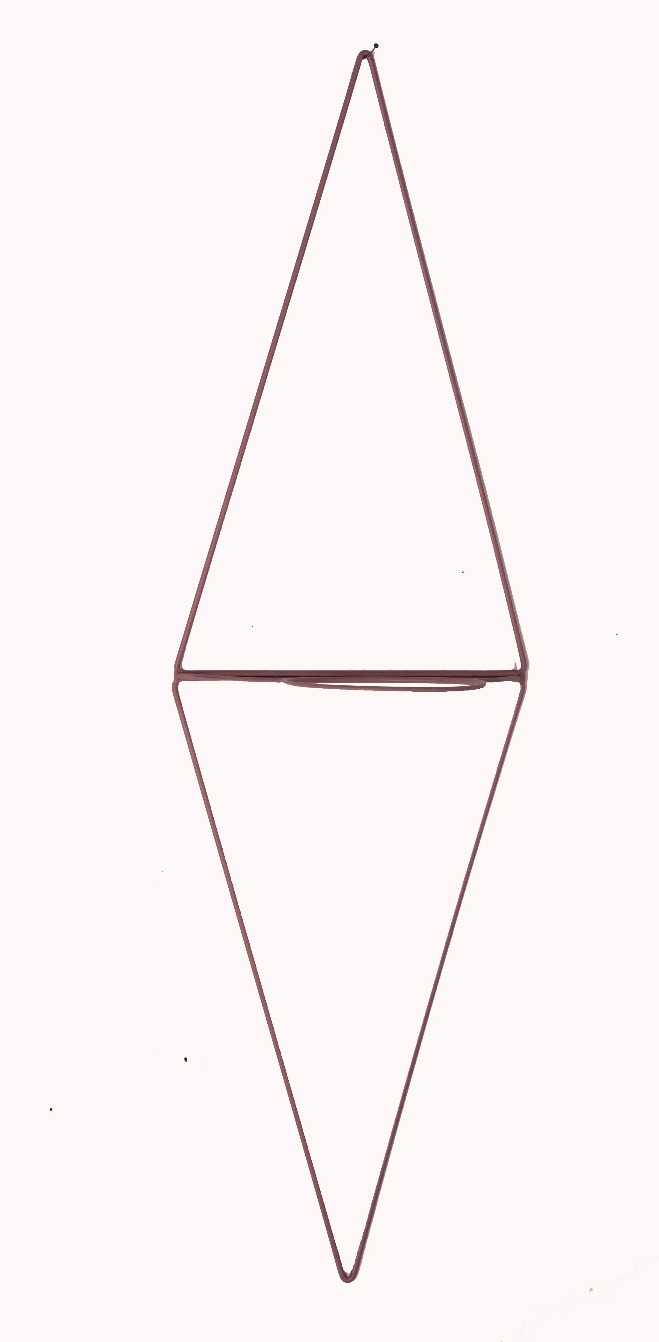 Diamond Wall Planter with Eye Design and Hanging Feature, top view - House Of Avana