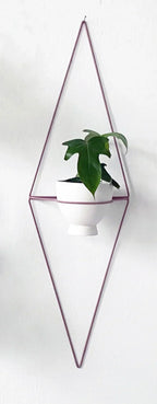 Diamond Wall Planter with Eye Design and Hanging Feature, front view - House Of Avana