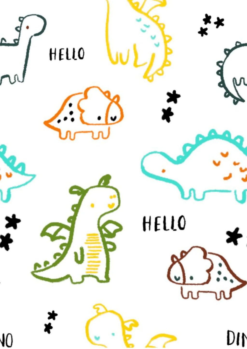 Dinos Printed Canopy PushpLinen