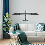 Discus Top Metal Aircraft Wall Art - Ncp0551, detail shot - House Of Avana