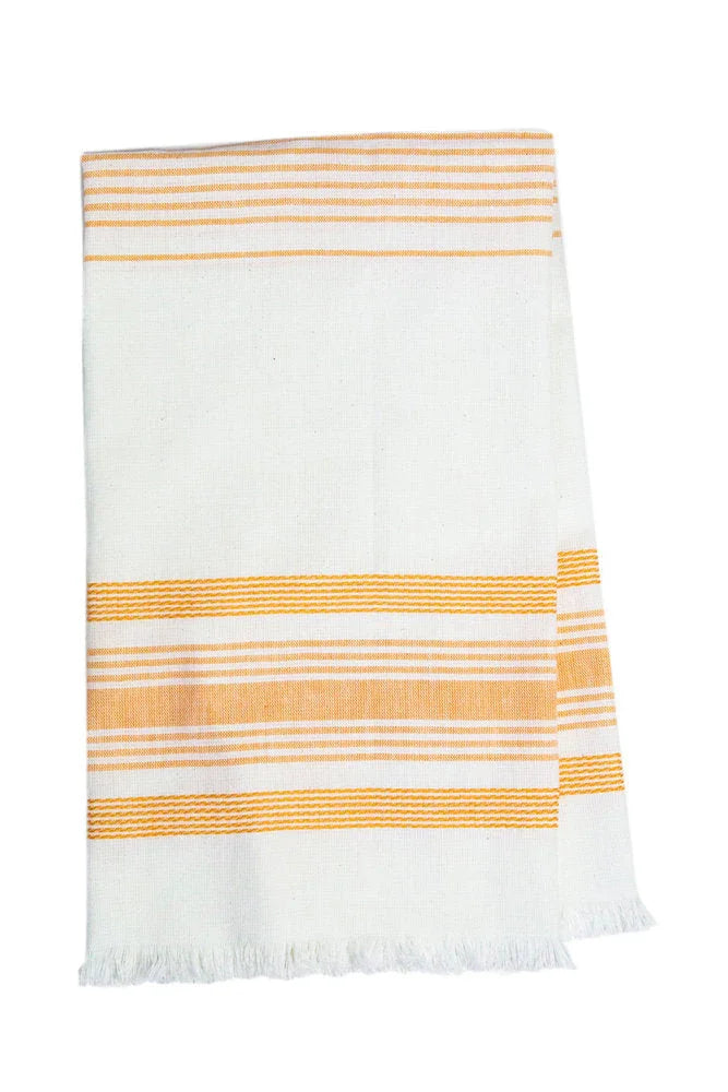 White &amp; Orange Kitchen Towel Archive New York