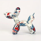 Decorative Colorful Handcrafted Dog Figurine, front view - House Of Avana