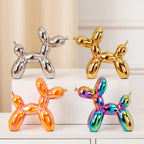 Vilead Ceramic Plating Balloon Dog Orange Figurines Animal Statue Handmade Sculpture Gold Sliver Modern Living Room Desk Decor - House Of Avana