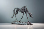 Giacometti Bronze Dog Statue Abstract Dog Sculpture Famous Replica Statuette Antique Art Crafts for Home... - House Of Avana