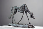 Giacometti Bronze Dog Statue Abstract Dog Sculpture Famous Replica Statuette Antique Art Crafts for Home... - House Of Avana