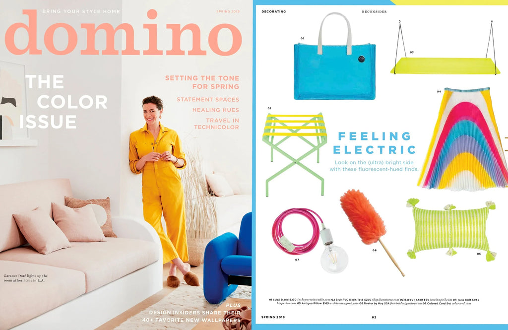 Antigua Pillow - Neon Pink and Yellow Archive New York