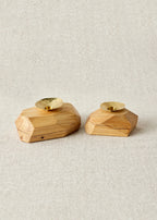Wood Incense and Candle Holder by Dor+Kie Kanju Interiors
