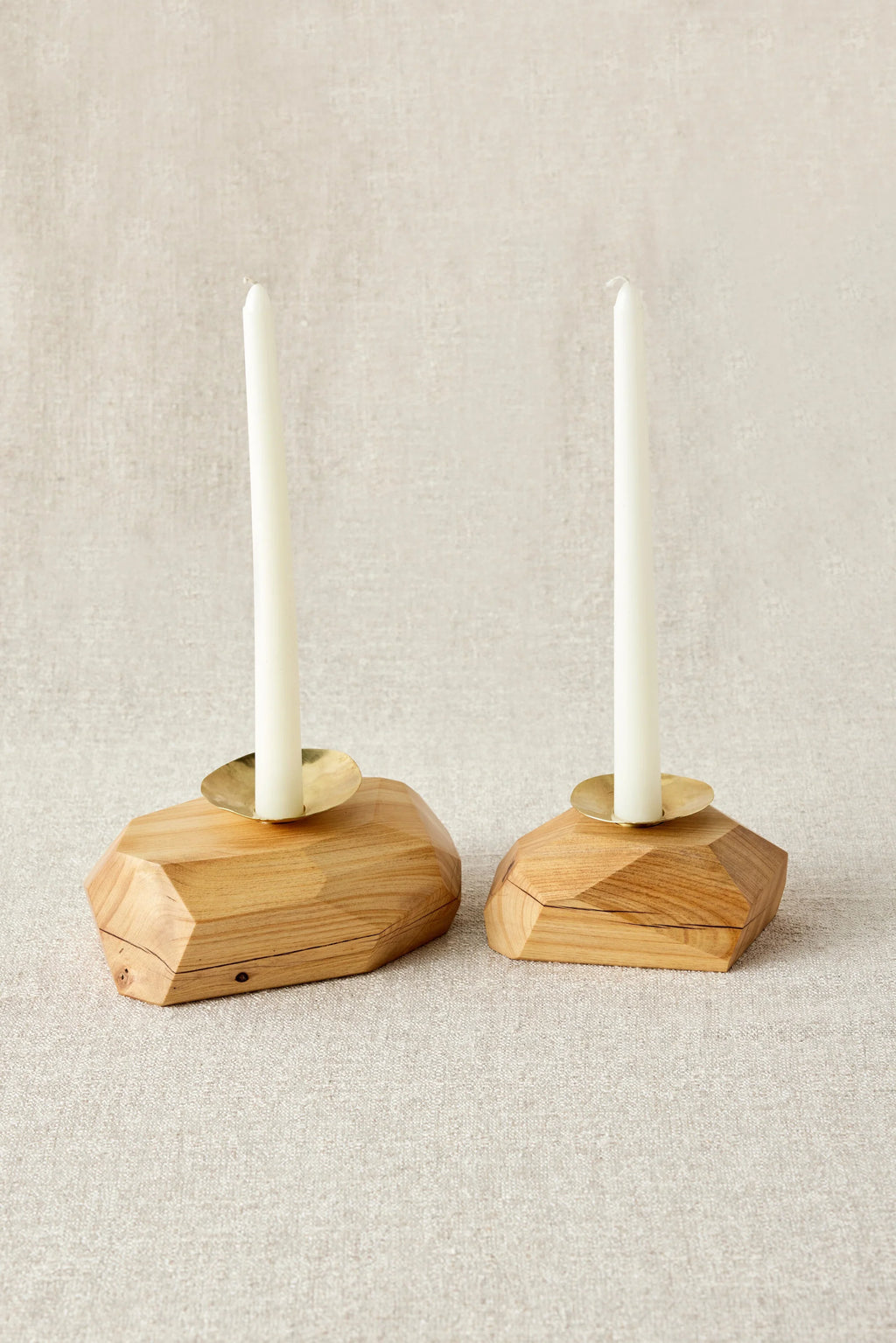 Wood Incense and Candle Holder by Dor+Kie Kanju Interiors