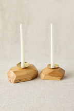 Wood Incense and Candle Holder by Dor+Kie Kanju Interiors