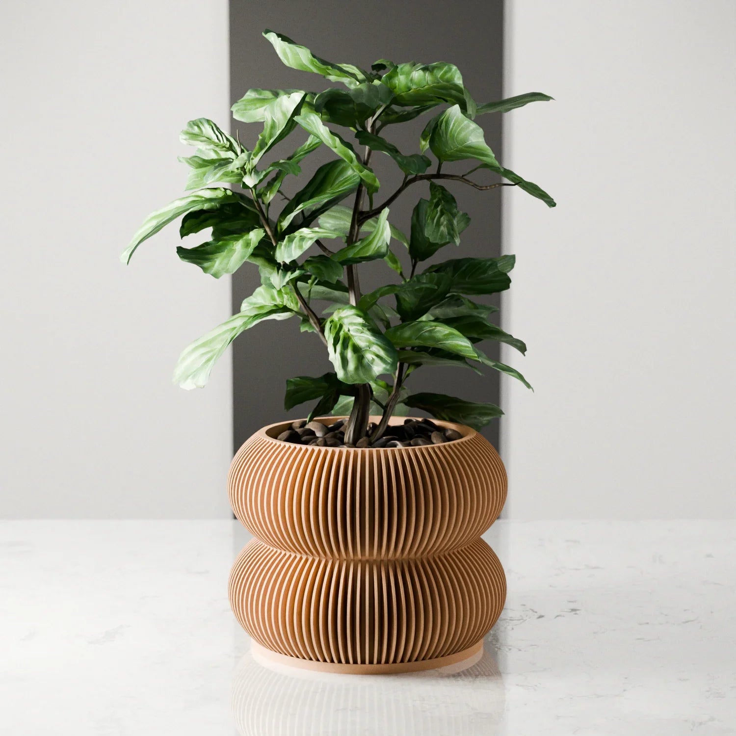 Double Bubbles Planter, back view - House Of Avana