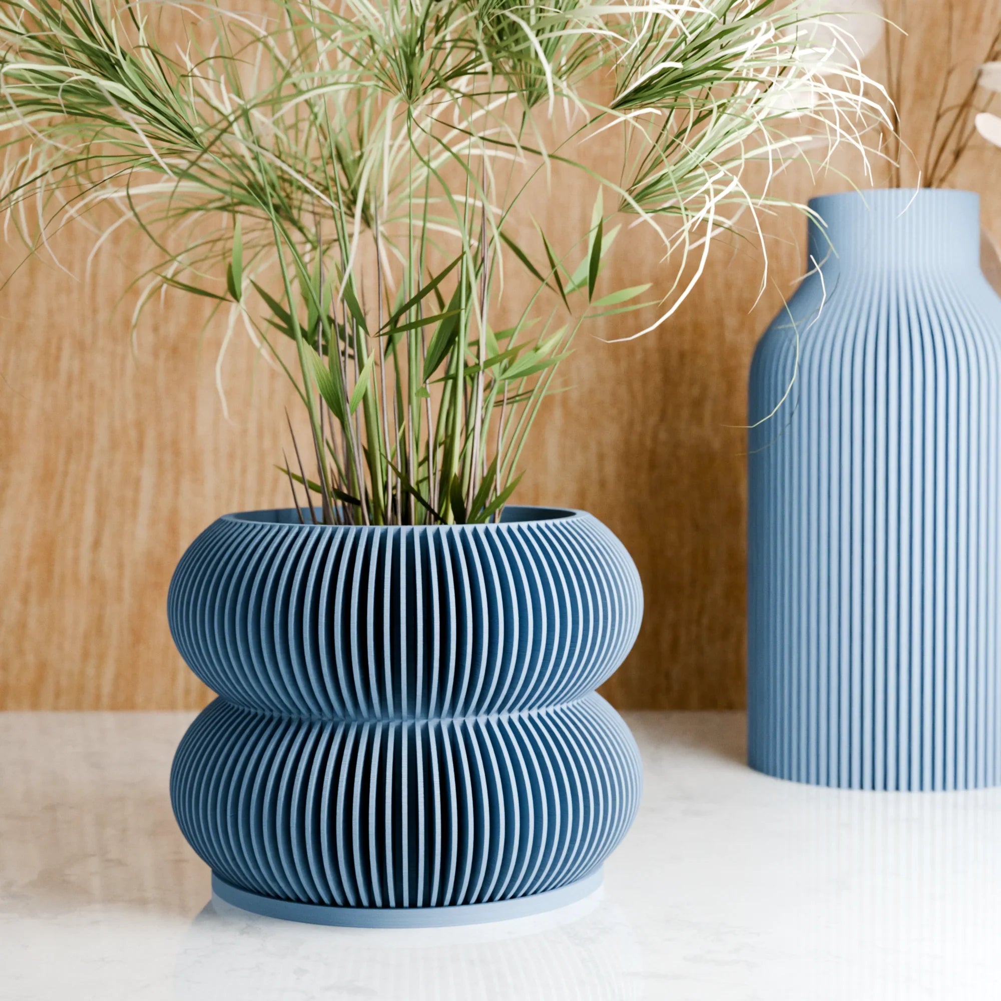 Double Bubbles Planter, angled view - House Of Avana