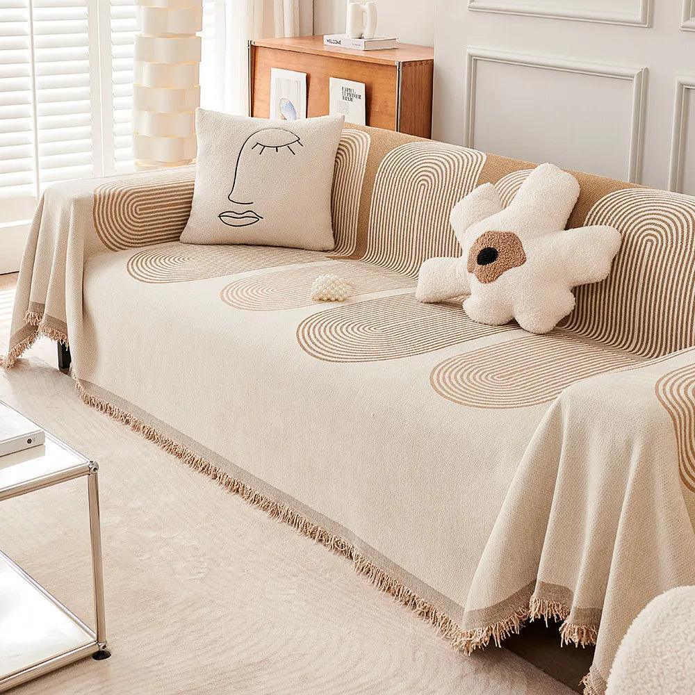 Double-sided Chenille Couch Slipcovers for Ultimate Comfort - House Of Avana