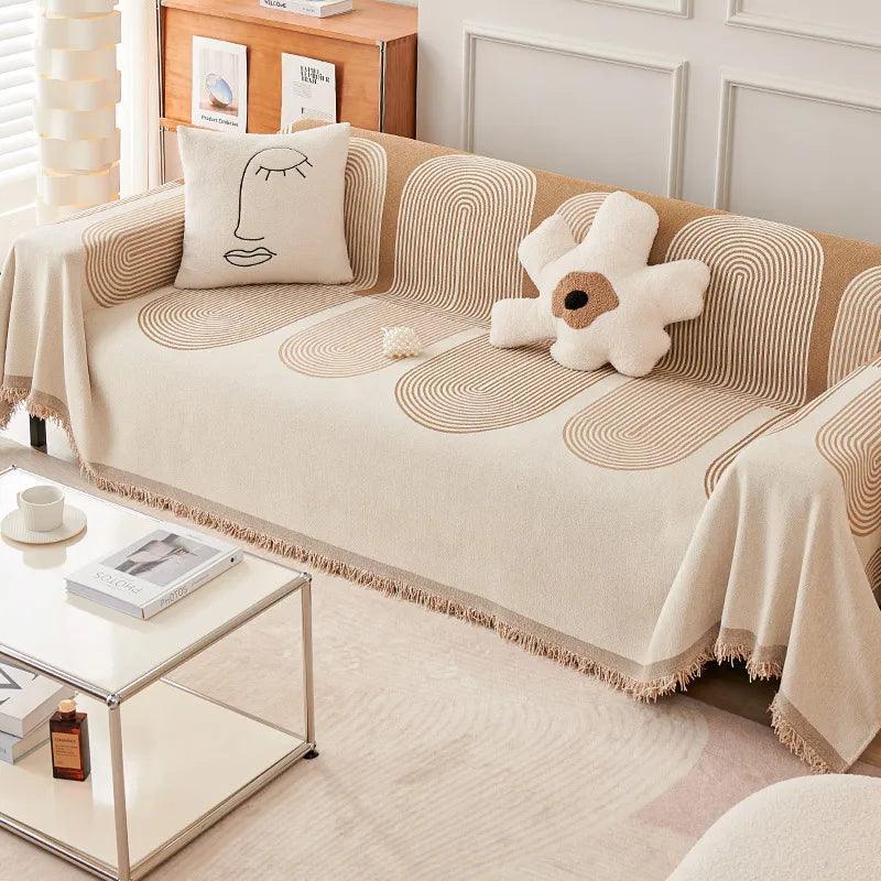 Double-sided Chenille Couch Slipcovers for Ultimate Comfort - House Of Avana