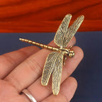 Dragonfly Statue - Decorative Brass Tabletop