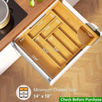 Drawer Organizer - Adjustable Bamboo Expandable
