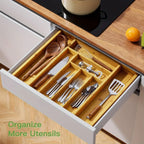 Drawer Organizer - Adjustable Bamboo Expandable