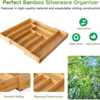 Drawer Organizer - Adjustable Bamboo Expandable