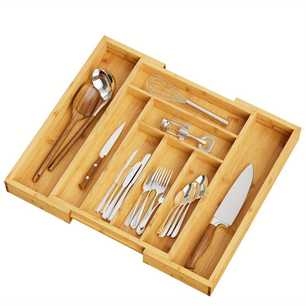Drawer Organizer - Adjustable Bamboo Expandable