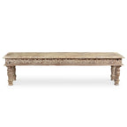 Driftwood Carved Bench -  71"