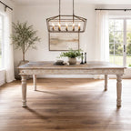 Driftwood Recycled Carved Dining Table