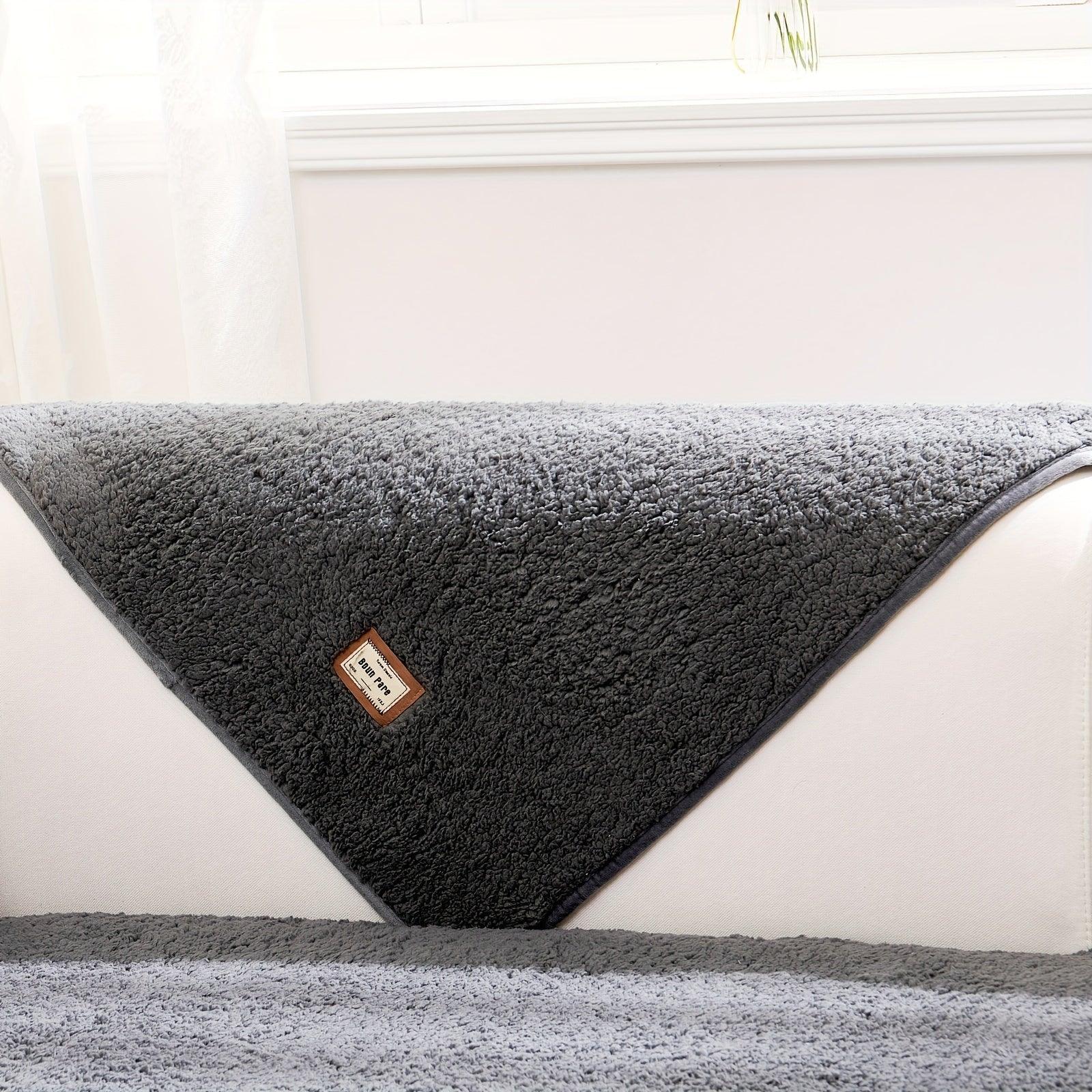 Durable Cushion Couch Cover | High-quality Plush Sherpa Sofa Cover - House Of Avana