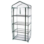 Durable 4-Tier Plant Stand Greenhouse with Zippered PVC Cover