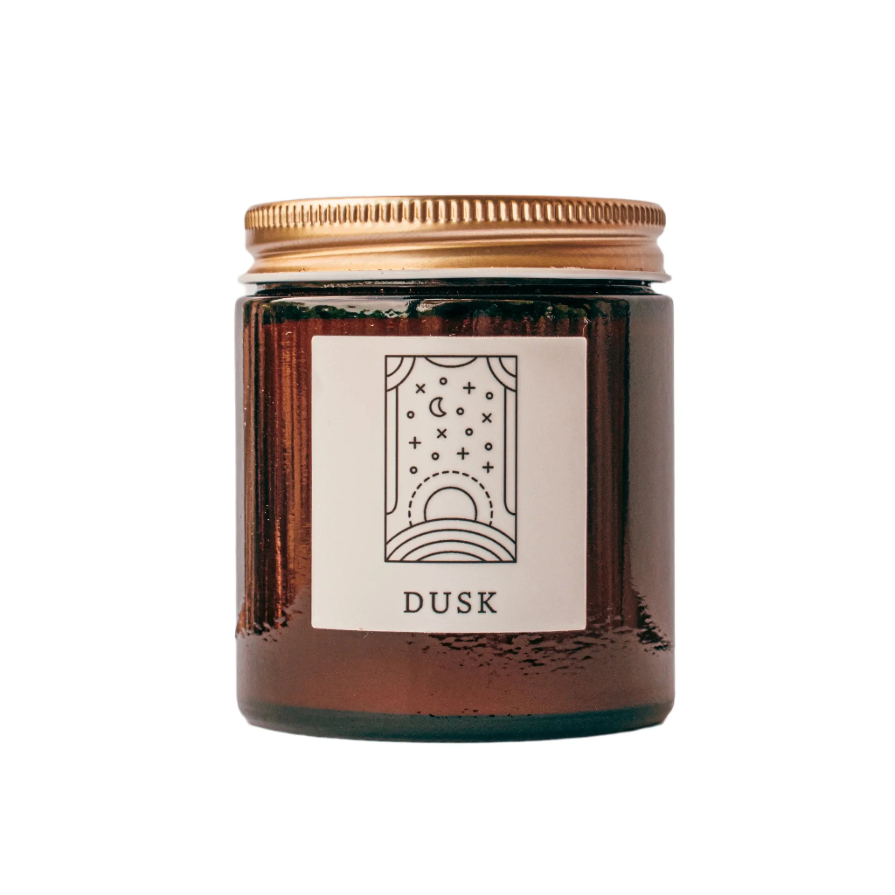 Dusk Fine Fragrance Candle, back view - House Of Avana