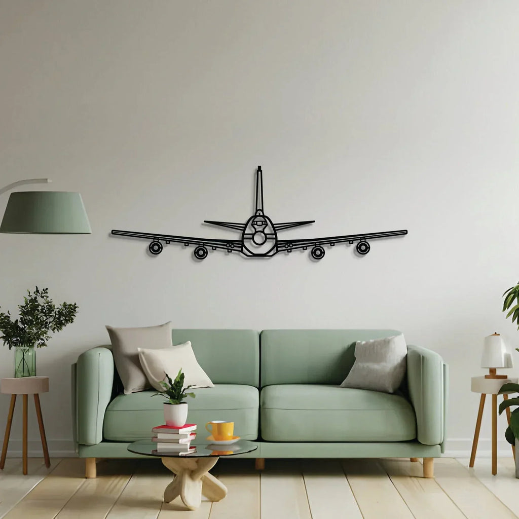 E-4b Front Metal Aircraft Wall Art - Ncp0553, side view - House Of Avana