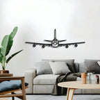 E-4b Front Metal Aircraft Wall Art - Ncp0553, detail shot - House Of Avana