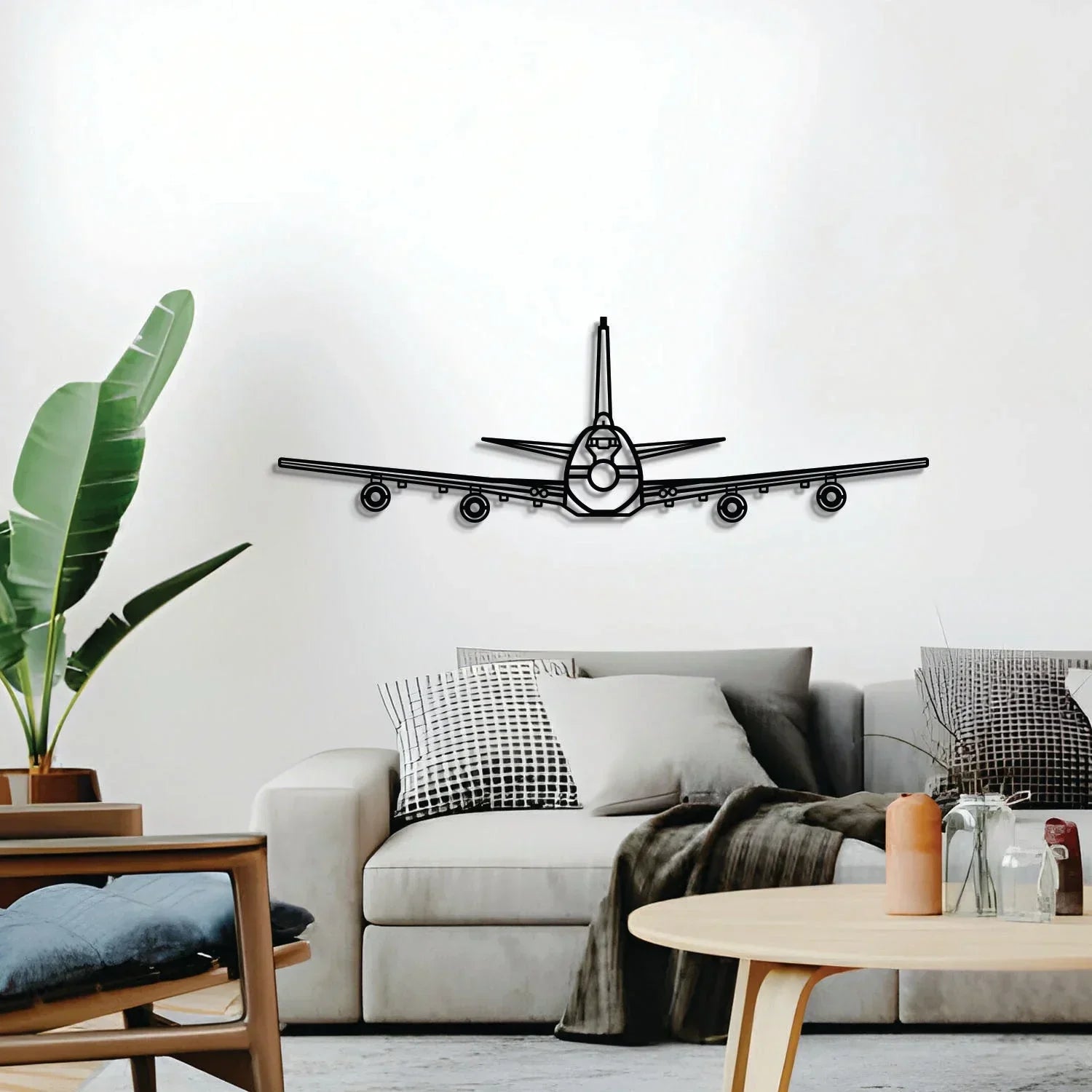 E-4b Front Metal Aircraft Wall Art - Ncp0553, detail shot - House Of Avana