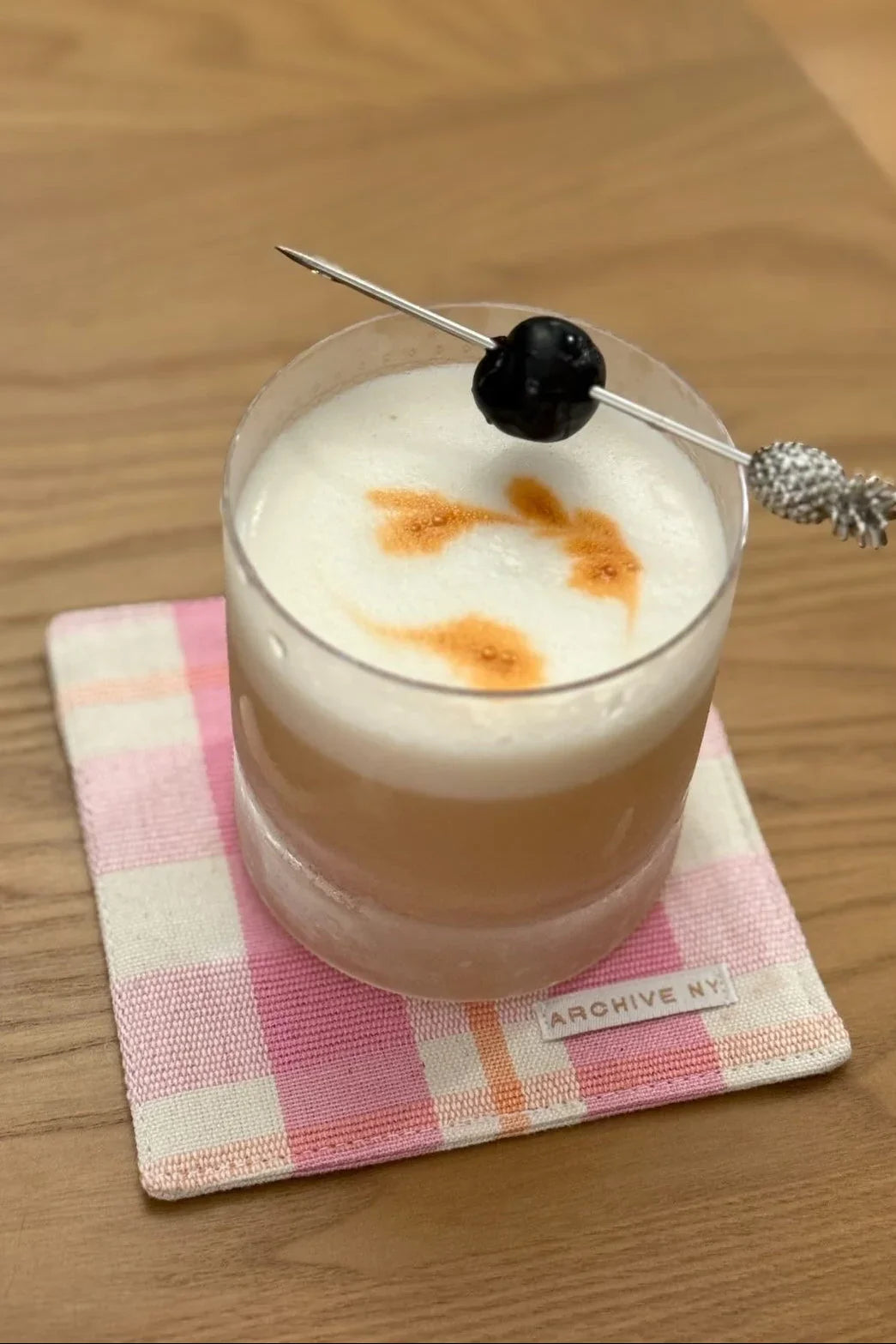 Abigail Bubblegum and Peach Plaid Coasters Archive New York