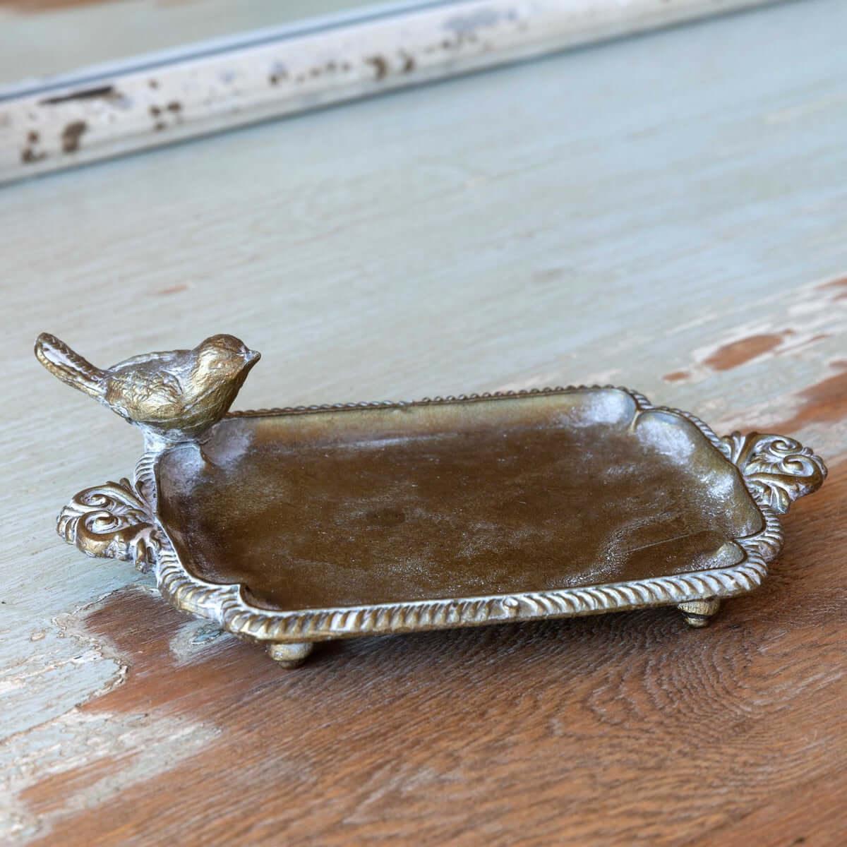 Antique Brass Bird Soap Dish Vintage Shopper