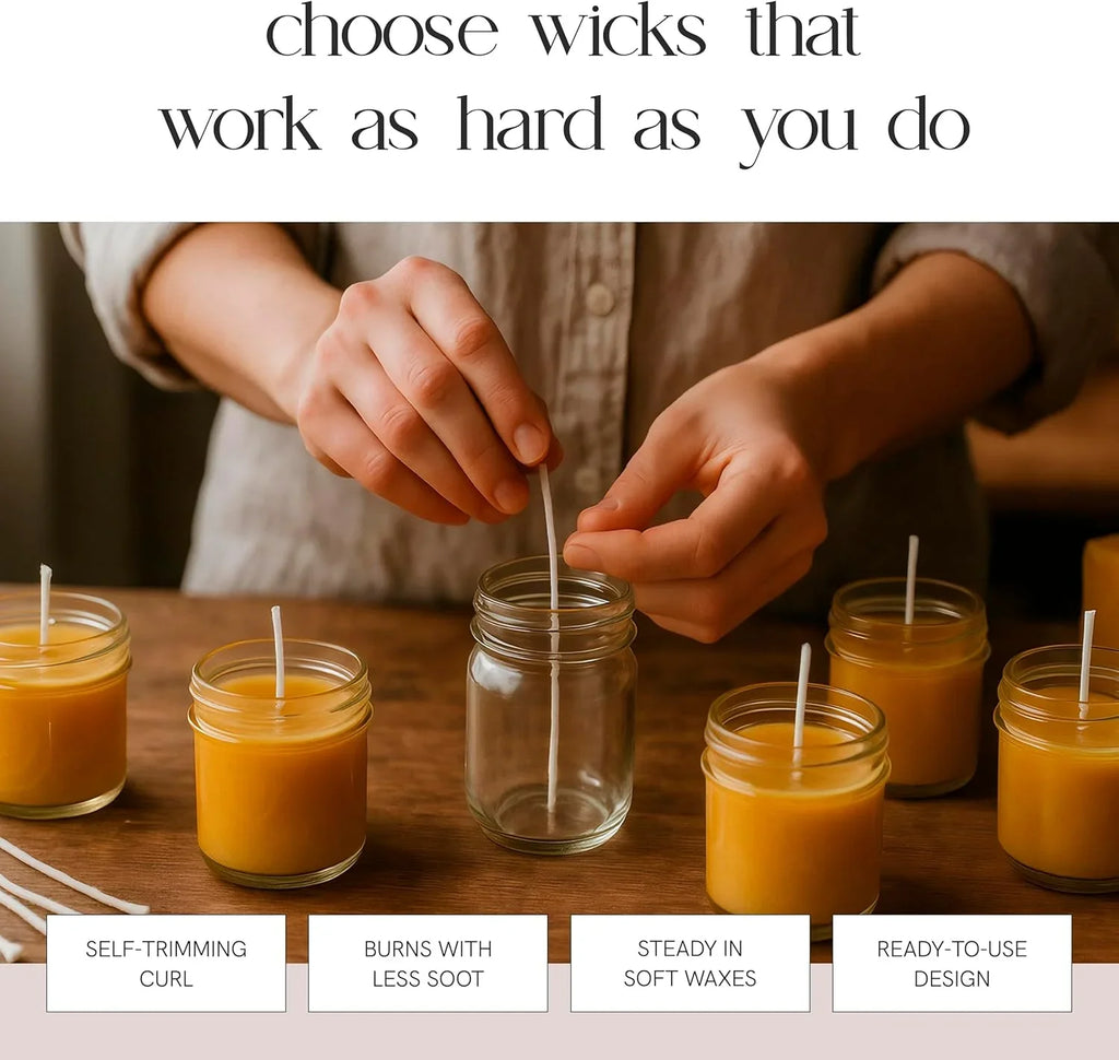 Eco Wicks, 6" Length Pack of 100 - House Of Avana