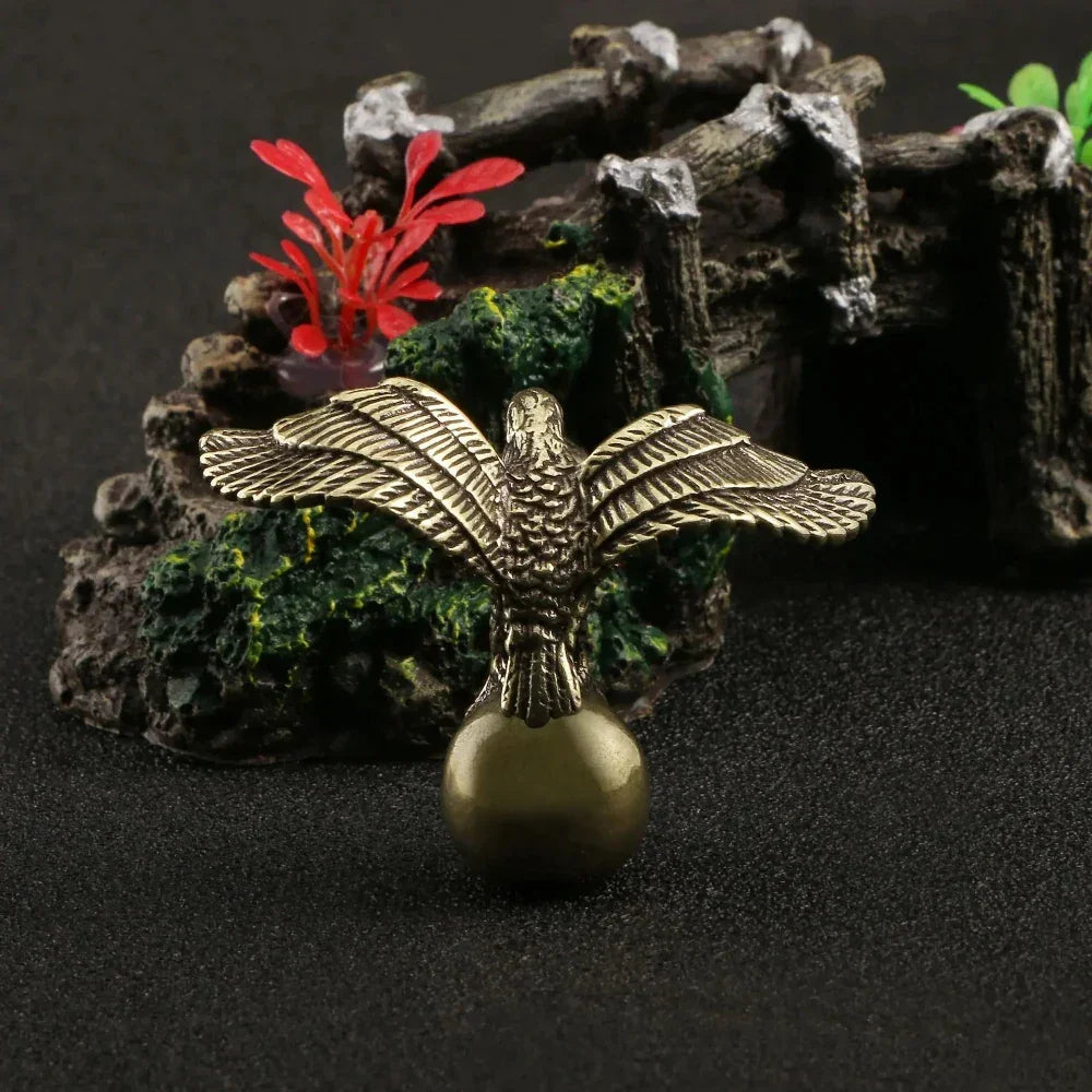 Antique Vintage Bronze Eagle Statue for Home Decor - House Of Avana