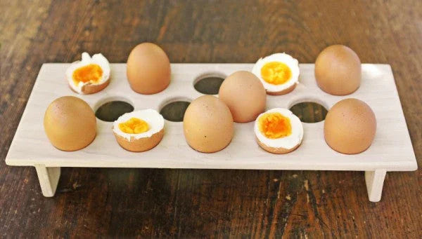 Hand-Carved Wooden Fridge Egg Tray Kanju Interiors