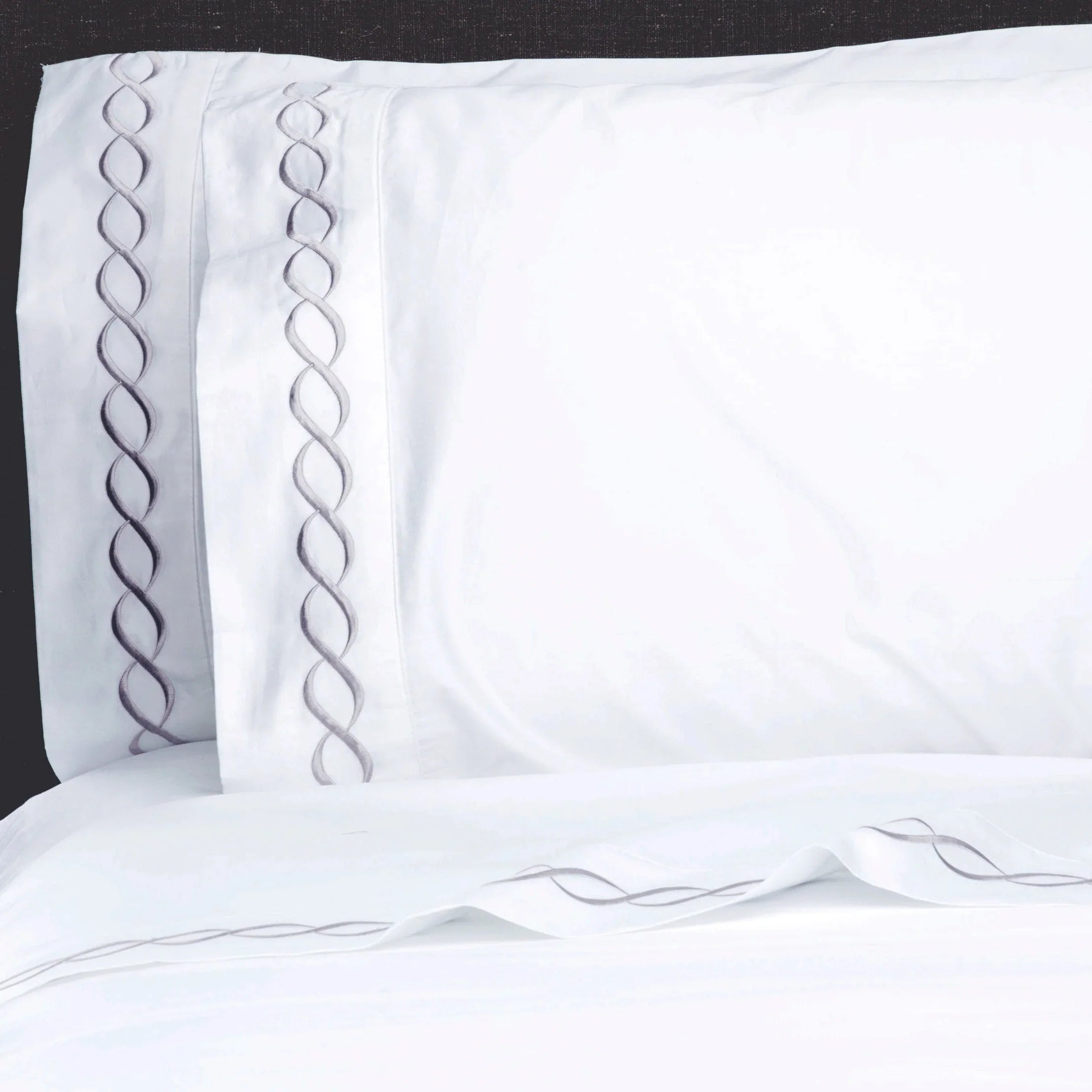 600 Thread Count Rope Embroidered Sheet Set Mélange Home