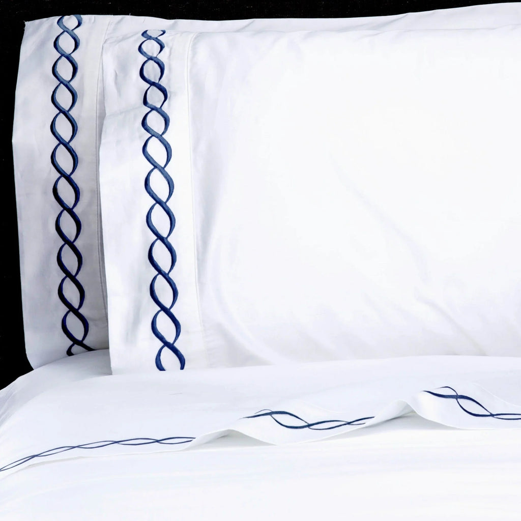 600 Thread Count Rope Embroidered Sheet Set Mélange Home