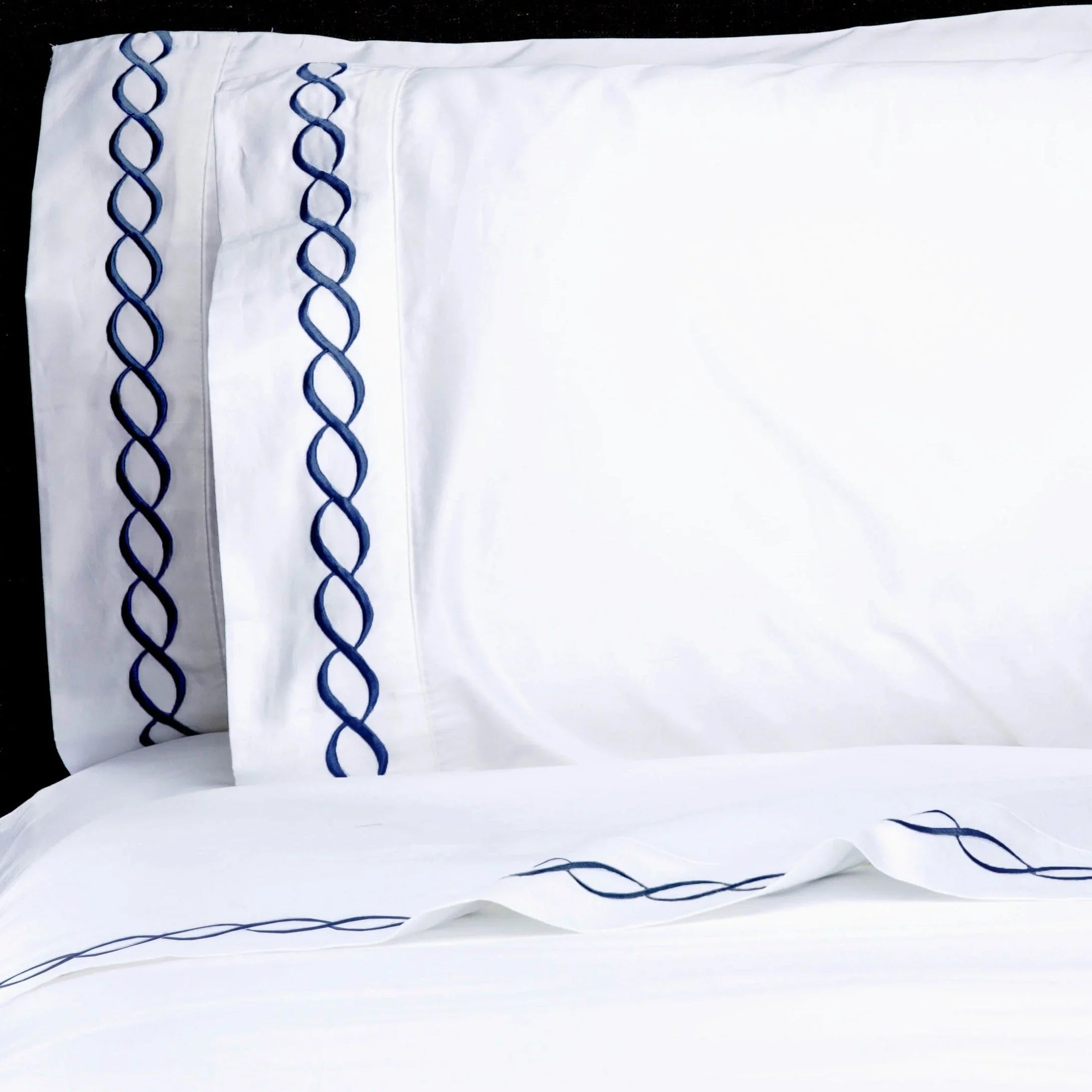 600 Thread Count Rope Embroidered Sheet Set Mélange Home