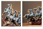 Resin Horse Sculpture - Eight Horse Alphabet Animal Figurine for Indoor Outdoor Decor, alternate view - House Of Avana [[SKU:HOA-SCU-078]]