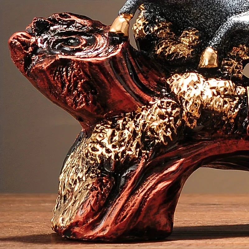 Resin Horse Sculpture - Eight Horse Alphabet Animal Figurine for Indoor Outdoor Decor, top view - House Of Avana