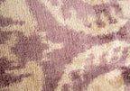 Elegant 16x24 Handmade Ikat Silk Velvet Pillow with Premium Down Feather Insert by Canvello – Soft Blush and Cream Tones Canvello