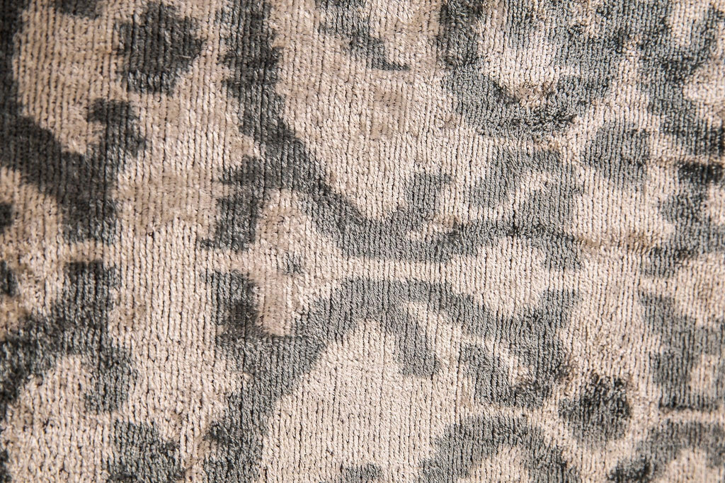 Elegant Handmade Silk Velvet Throw Pillow - 16x24, Taupe and Gray Luxury Cushion with Down Feather Insert Canvello