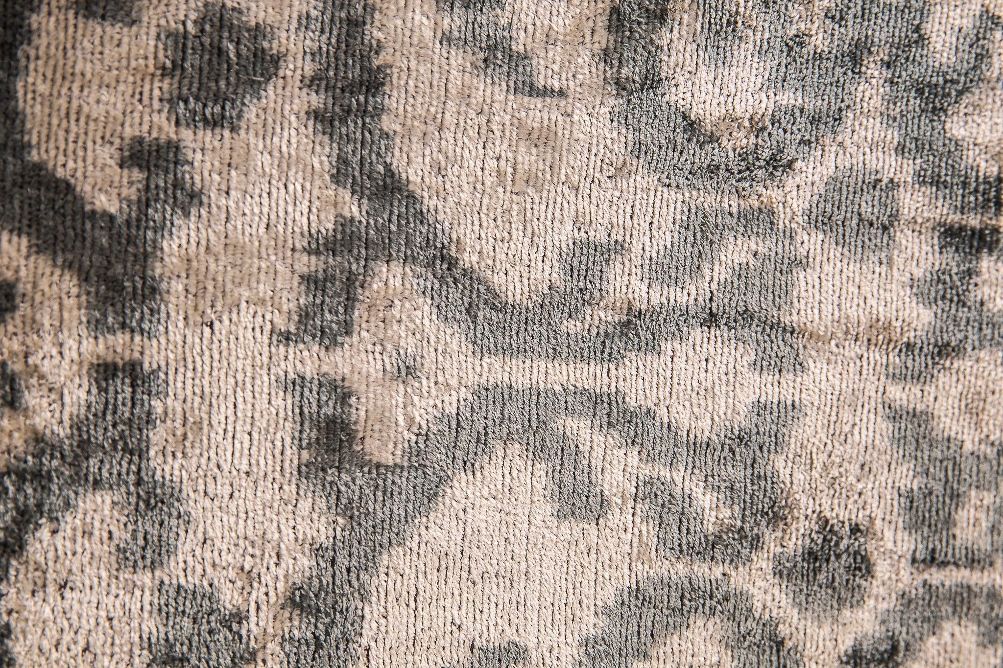 Elegant Handmade Silk Velvet Throw Pillow - 16x24, Taupe and Gray Luxury Cushion with Down Feather Insert Canvello