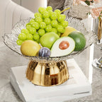 Elegant Multi-layer Fruit and Snack Plate, Oval Plastic Candy Server with Intricate Leaf Design, Festive... - House Of Avana