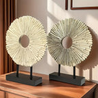 Elegant Sunflower Tabletop Figurine, back view - House Of Avana