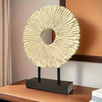 Elegant Sunflower Tabletop Figurine, top view - House Of Avana