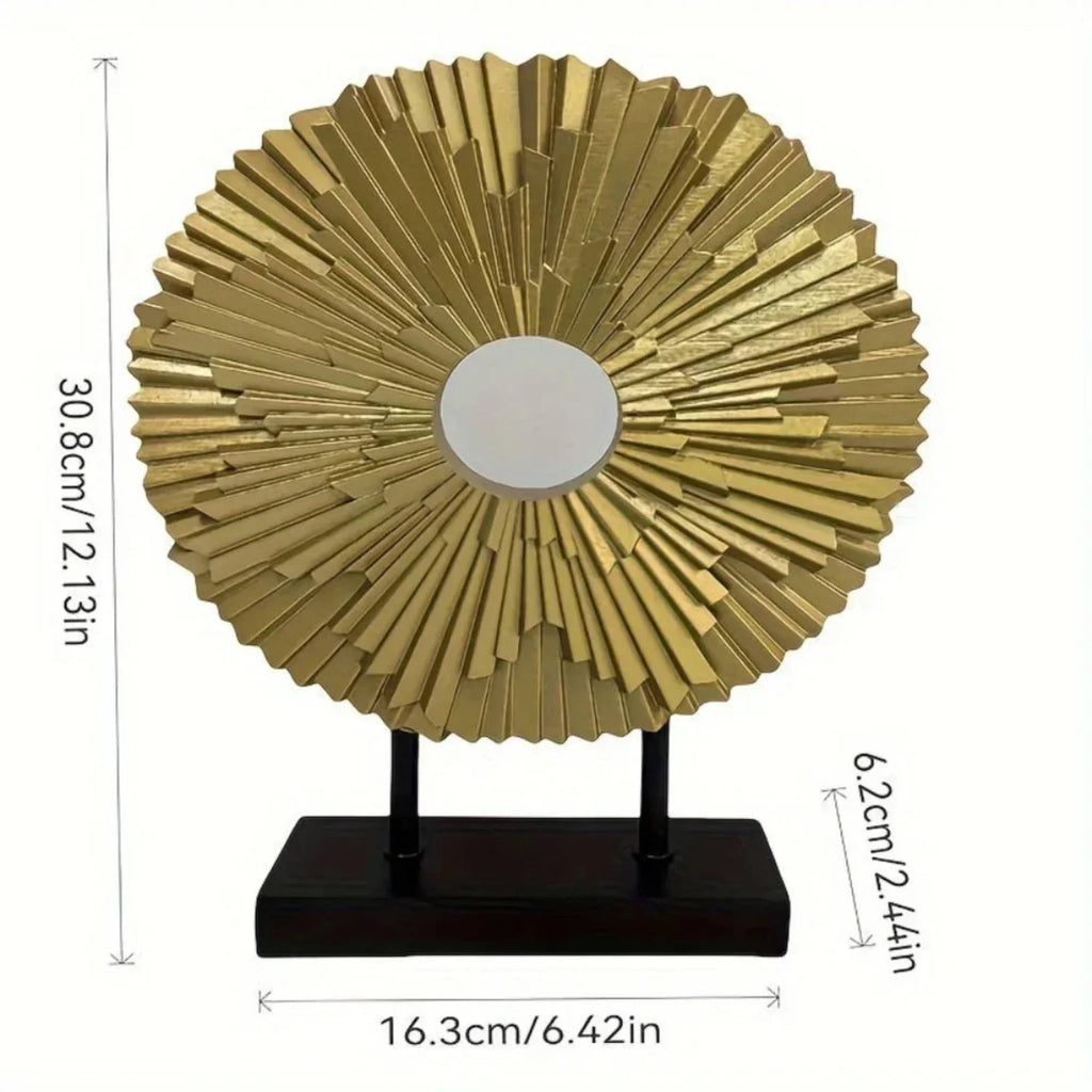 Elegant Sunflower Tabletop Figurine, angled view - House Of Avana