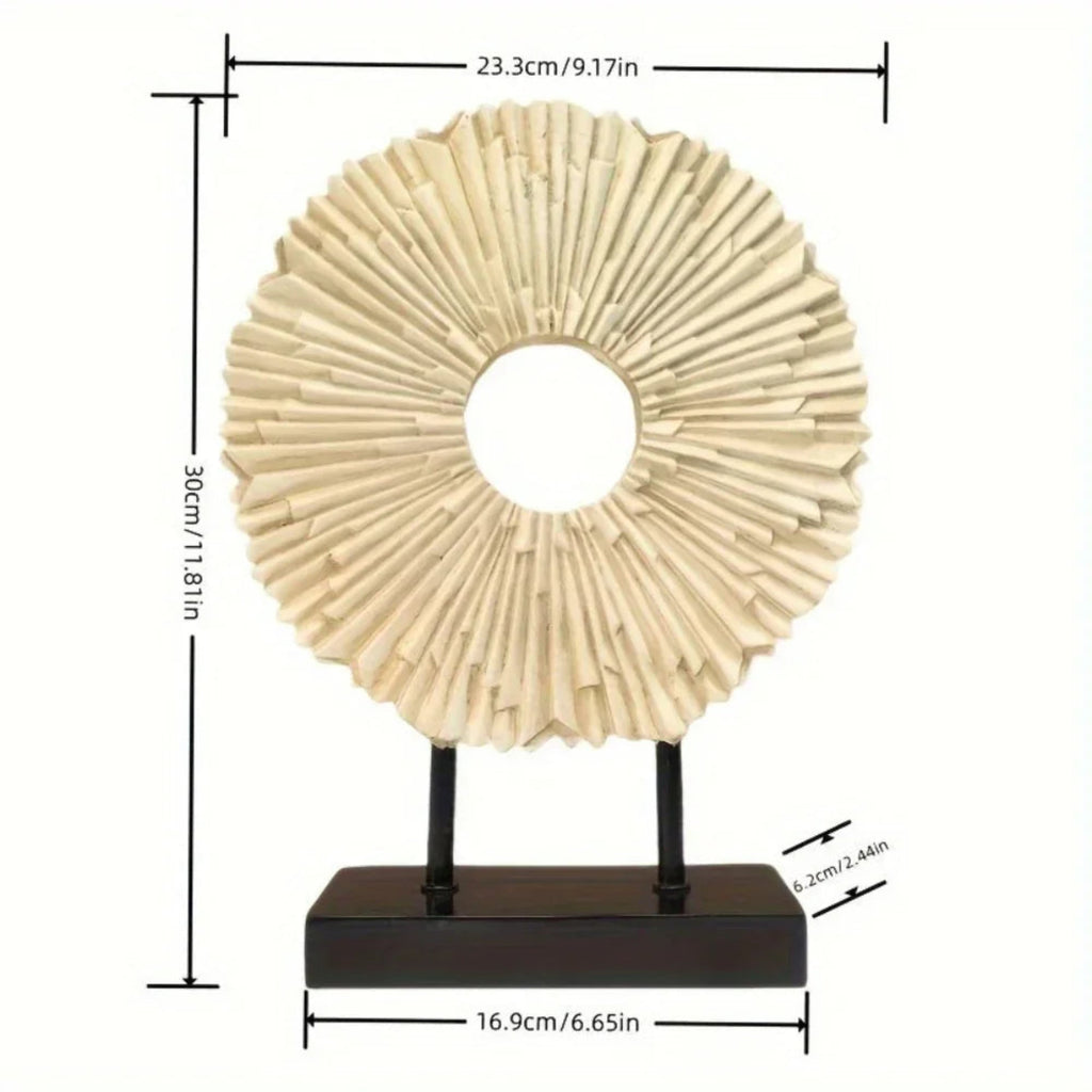 Elegant Sunflower Tabletop Figurine, angled view - House Of Avana