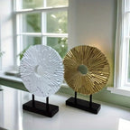 Elegant Sunflower Tabletop Figurine, front view - House Of Avana